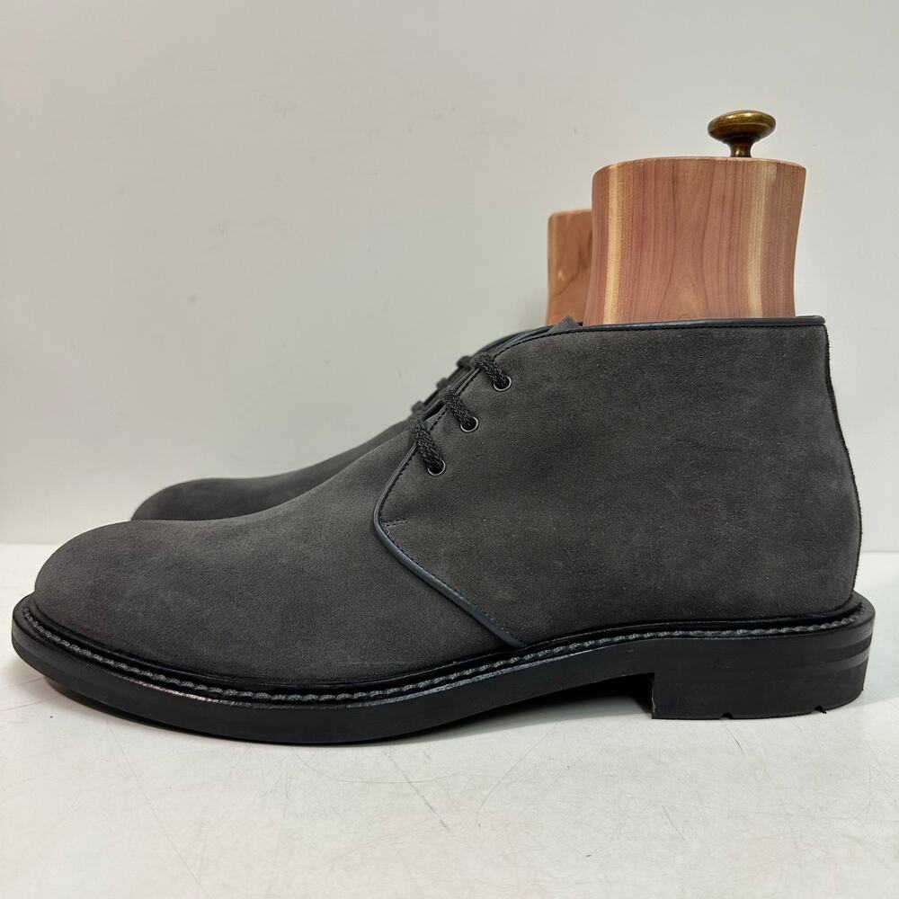 NWOT Aquatalia Rafael Weatherproof Gray Suede Chukka Boot Made in Italy US 12 D